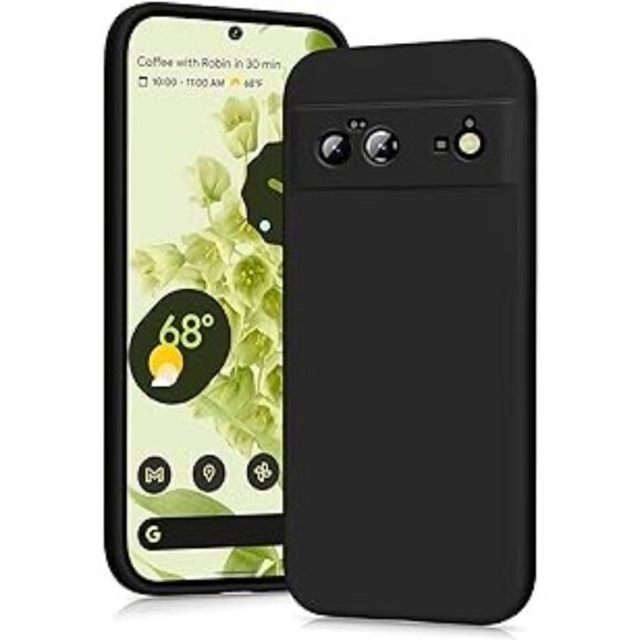 Silicone Case for Google Pixel 6 Pro 5G black liquid soft touch - Picture 1 of 7